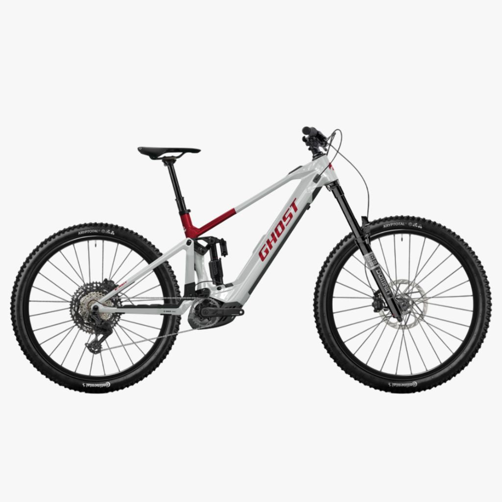 Bicicleta eléctrica de Montaña E-RIOT CF Advanced rebel red/misty gray 2026
