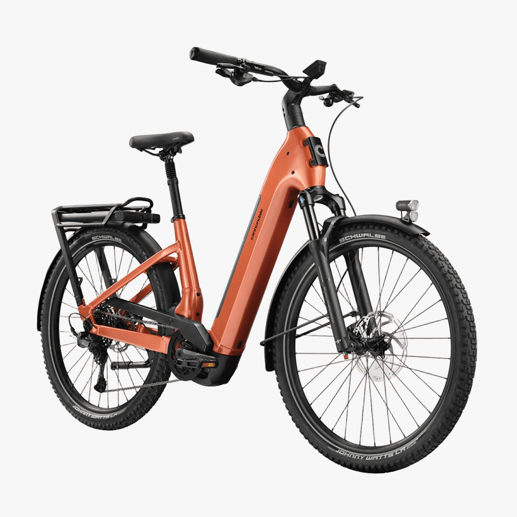 Cannondale 27.5 U Tesoro 1 Low StepThru Orange Slice Electric Trekking Bike