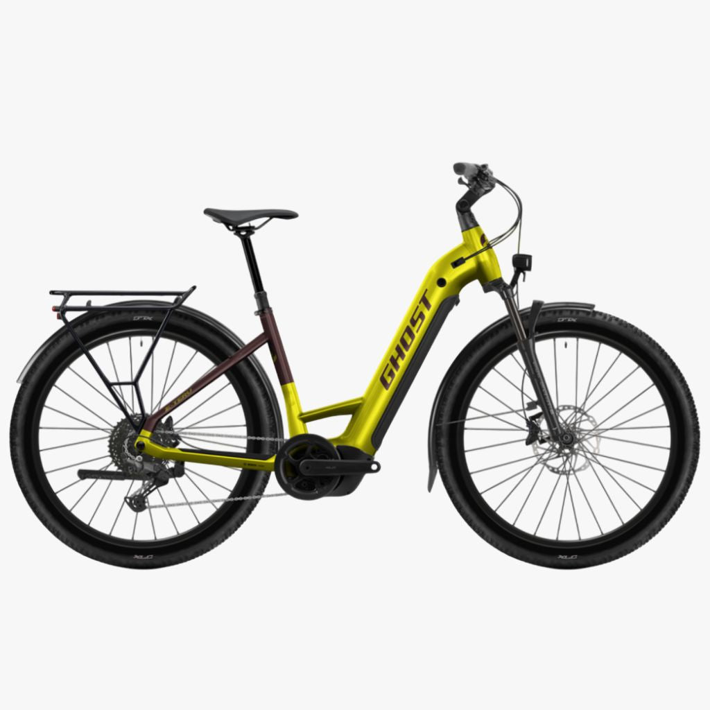 Bicicleta eléctrica de Montaña Ghost E-TERU Universal Low EQ harvest yellow/cocoa brown 2026