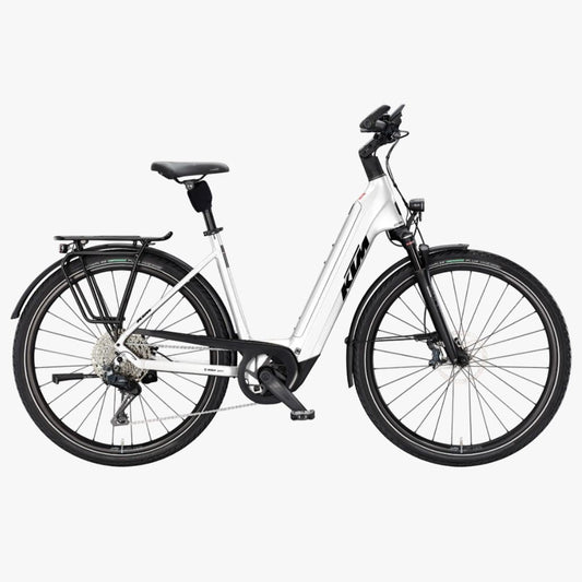 Bicicleta eléctrica de Trekking KTM Macina Style 820 H White