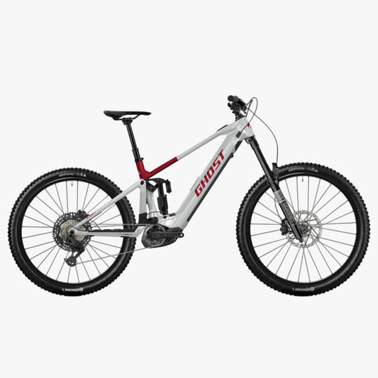 Bicicleta eléctrica de Montaña E-RIOT CF Advanced rebel red/misty gray 2026
