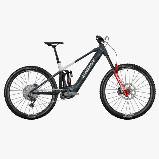 Bicicleta eléctrica de Montaña E-RIOT CF FULL PARTY mist blue/pure elegance 2026