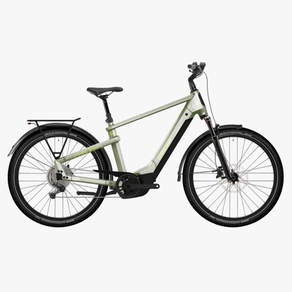 Bicicleta eléctrica Urbana Winora Yakun X10 High ivory green - glossy 2026