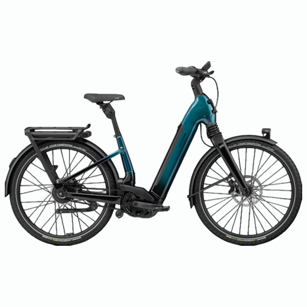 Cannondale 29 U Mavaro 1 Low StepThru Electric Mountain Bike, Deep Teal
